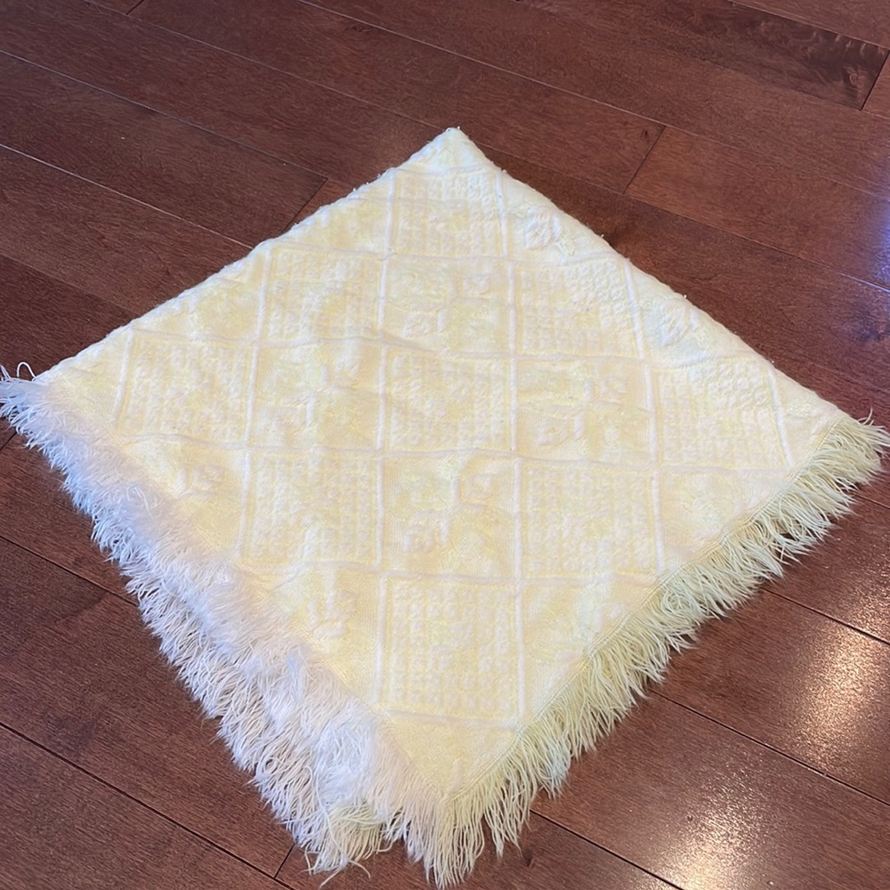 Vintage yellow blanket